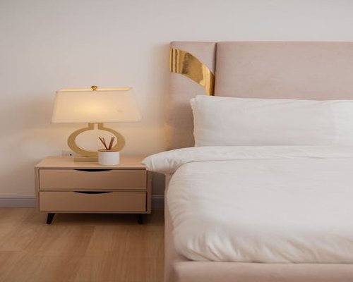 soft bedroom lighting with decorative minimalist lamps